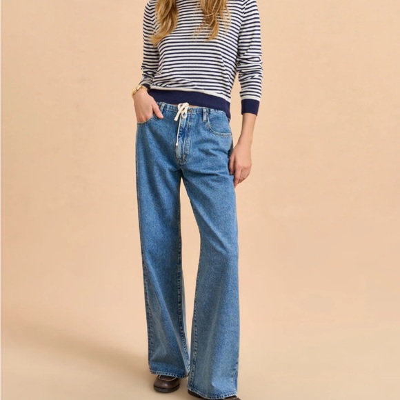 La ligne Jenny Mid-Rise Drawstring Jean